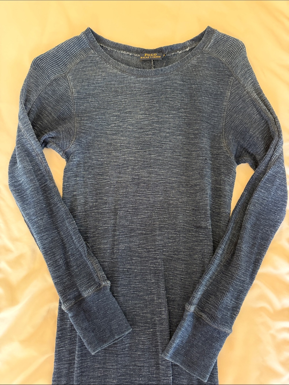 Polo Ralph Lauren Blue Knit Long Sleeve Dress
